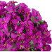 INXUGAO 2 pcs Artificial Faux Bougainvillea Flowers Plants for Outdoor Outside Summer Decoration, Fake Silk UV Resistant Long Trailing Vines for Front Door Porch Planter Balcony (Purple Deep Lotus)