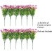 INXUGAO Artificial Fake Flowers Plants for Outdoor Spring Summer Decor, 12 Bundles Faux Silk Flowers for Outdoor Outside Planter Colorful Daisy UV Resistant Look Real for Front Door Porch Patio Yard